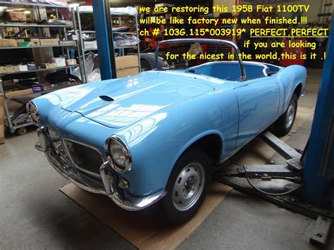 Fiat 1100 103 E Tv Convertible 1956 For Sale Classic Trader