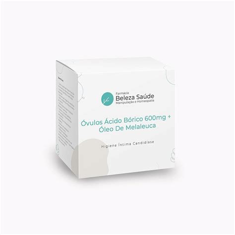 Óvulos Ácido Bórico 600mg Óleo De Melaleuca Beleza Saúde Farmácia