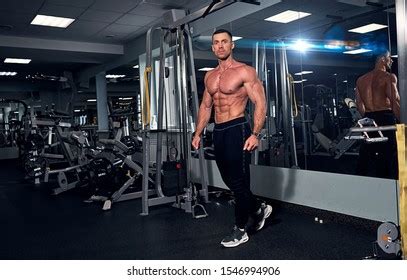 Man Naked Torso Trains Gym Stock Photo Shutterstock