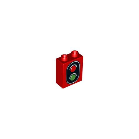 LEGO Duplo Brick 1 X 2 X 2 With Traffic Light Without Bottom Tube