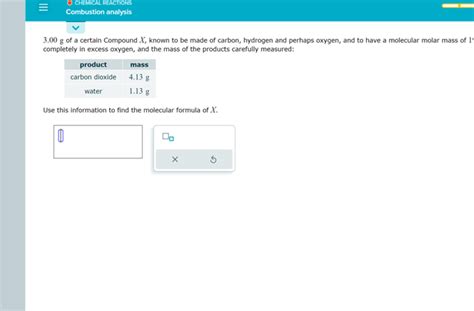 3 00 G Of A Certain Compound X Known To Be Made Of Chegg