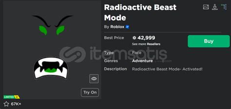 En Ucuzu Radioactive Beast Mode Roblox L 1383723 İtemsatış