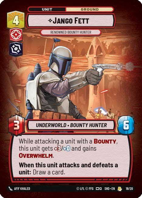 Jango Fett - Renowned Bounty Hunter - Star Wars Unlimited DB