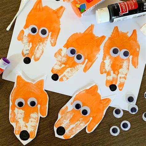 Fun And Easy Fox Handprints Craft For Kids