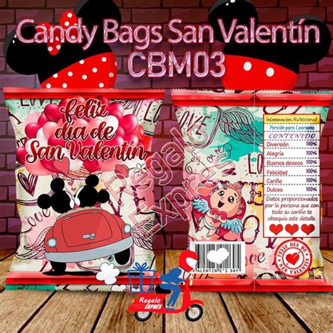 Kit Imprimible Chip Bags San Valent N Mickey Regalo Mercado Libre