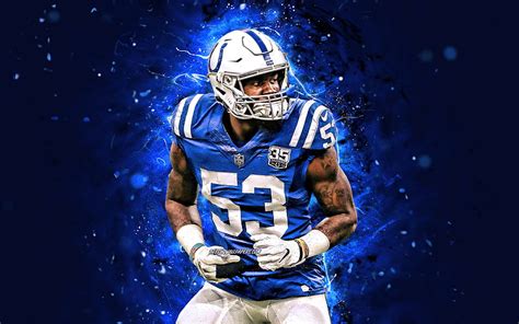 Darius Leonard Linebacker Indianapolis Colts American Football Nfl National Football League