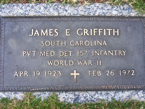 Pvt James Edward Red Griffith M Morial Find A Grave