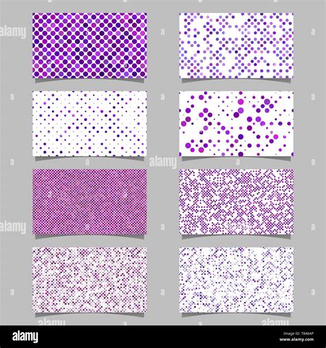 Abstract dot pattern card background template set Stock Vector Image ...