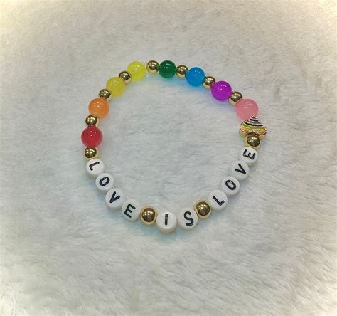 Love Is Love Bracelet Etsy