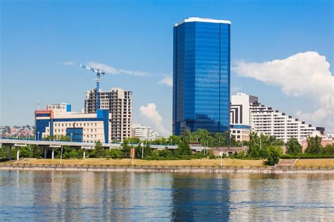 Premium Photo | Business centre "panorama" on the peace square in the ...