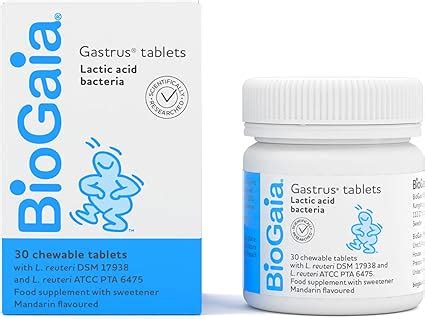 New Package BioGaia Gastrus Probiotic Chewable Tablets 30 Tablets With