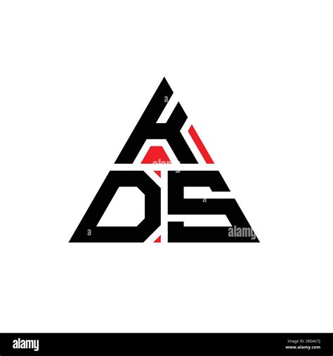 Kds Triangle Letter Logo Design With Triangle Shape Kds Triangle Logo