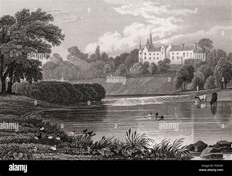 Brechin Castle, Brechin, Angus, Scotland, 19th century, from Modern Athens by Th. H. Shepherd ...