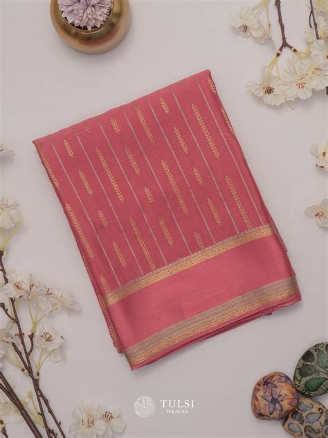 Buy Light Pink Mysore Silk Saree Online Elegant Traditional Silk