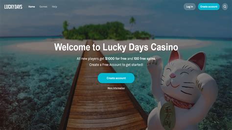 Lucky Days Casino – Get $/€1,000 Welcome Bonus - Minimum Deposit Casinos