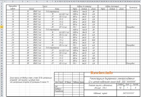 Скачать образец кабельного журнала в excel - Word и Excel - помощь в ...