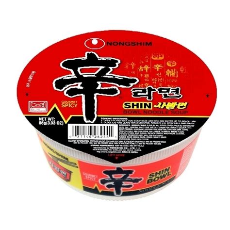 Lamen Coreano Shin Ramyun Picante Carne E Legumes Copo 86g Shopee