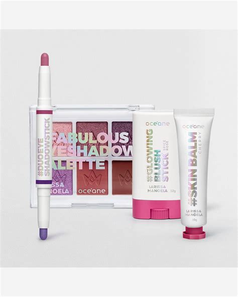 Riachuelo Kit Paleta de Sombra Sombra em Bastão Hidratante Labial