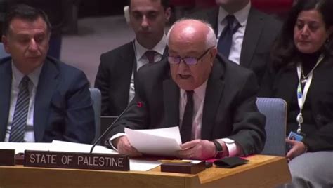 State Of Palestine On Twitter Today Un In The Securitycouncil Al