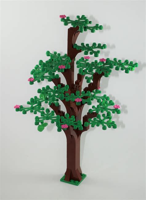 My own LEGO apple tree for my LEGO City. Not sure apple trees have pink ...