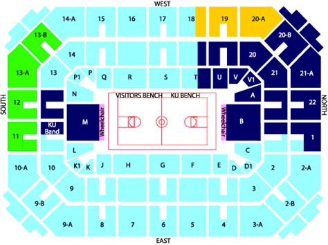 Allen Fieldhouse Seating Chart With Seat Numbers Two Birds Home