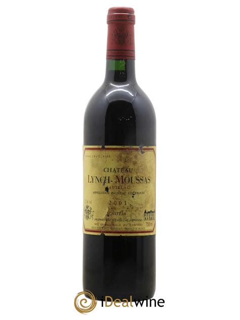 Acheter Château Lynch Moussas 5ème Grand Cru Classé 2001 lot 8151