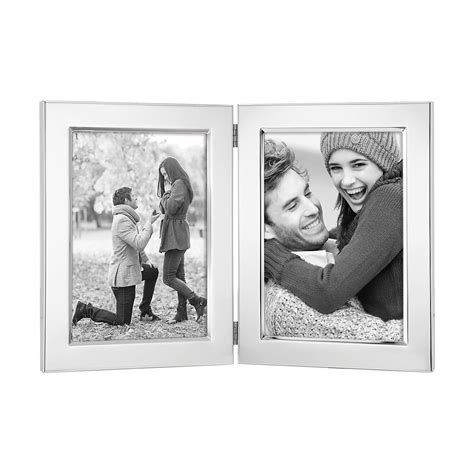 Double Hinged 5x7 Picture Frame Gilsons Engraving And Elegant Ts