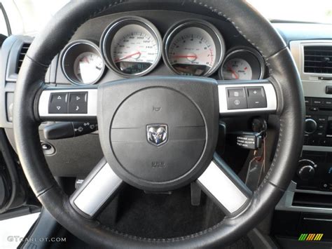 2008 Dodge Charger SRT-8 Dark Slate Gray Steering Wheel Photo #66652313 ...