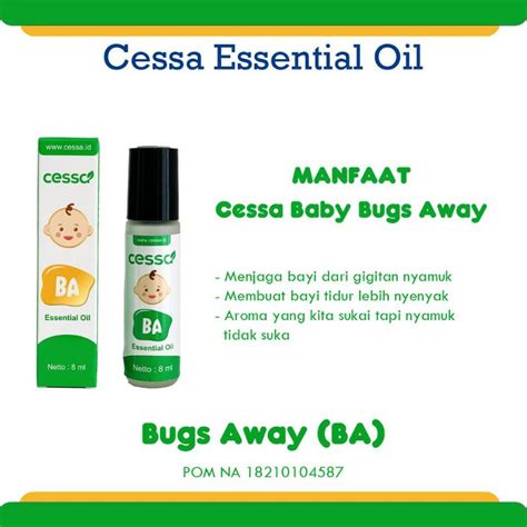 Jual Cessa Bugs Away Untuk Menghindari Gigitan Nyamuk Dan Meredakan