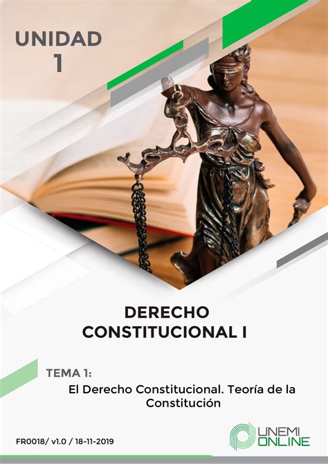 Derecho Constitucional Compendio Índice Unidad 1 Formas De Estado Y