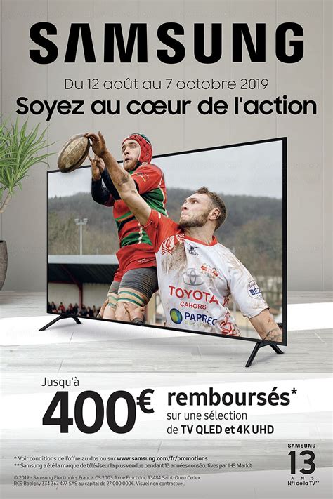 Offre De Remboursement Tv Samsung Qled Et Ultra Hd Jusqu