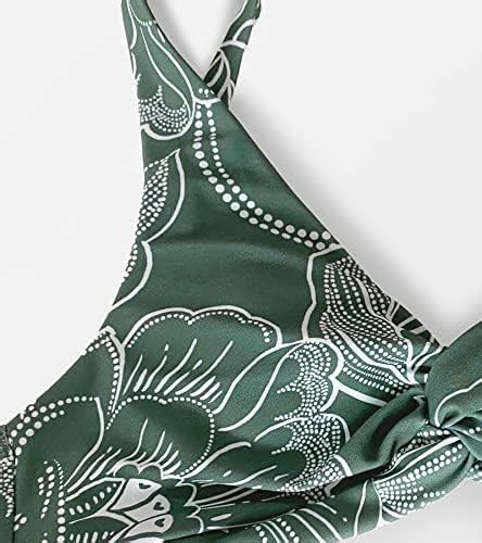 Amazon Cupshe Bikini Top For Women Halter Twist V Neck Back Hook Backless Wide Straps