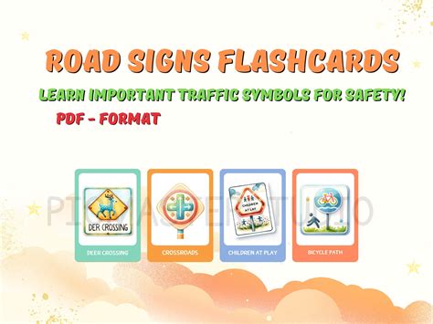 Road Signs Flashcards for Kids: Learn Safety and Signs Fun, Educational ...