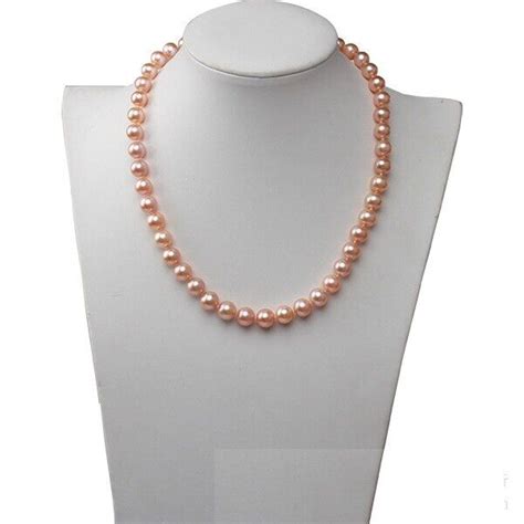 Huge Mm Natural South Sea Genuine Pink Round Pearl Necklace