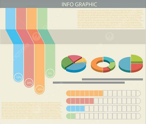 An Infograph With Colourful Graphs Template Chart Graphics Vector