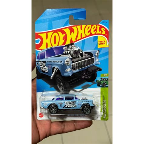 Hot Wheels Chevy Bel Air Gasser Blue Tri Five Terror Shopee Malaysia