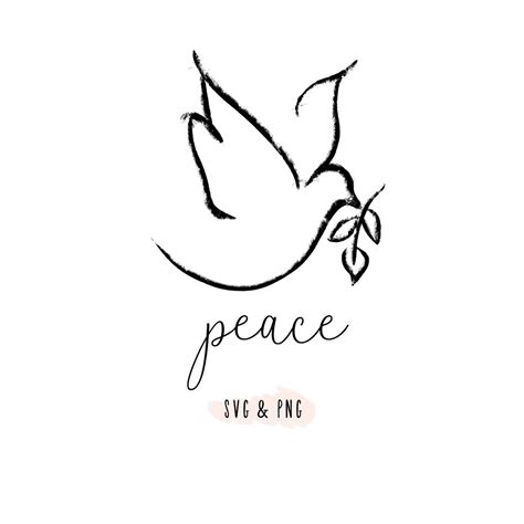 Peace Dove Svg And Png Bundle Etsy