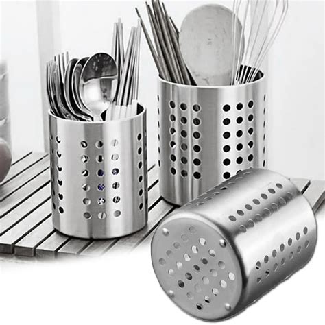 Cheers Stainless Steel Cooking Utensil Holder Extra Large Stainless Steel Kitchen Utensil