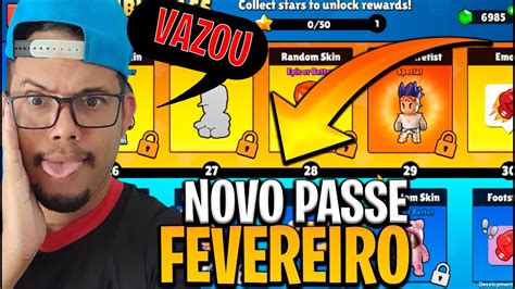 Vazou Novo Passe De Fevereiro Stumble Guys Youtube