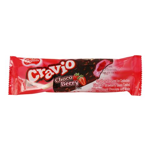 Magnolia Cravio Stick Choco Berry 75 Ml ပြည်ပသွင်း ရေခဲမုန့် ရေခဲမ