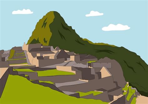 Premium Vector Machu Picchu Sanctuary Vector