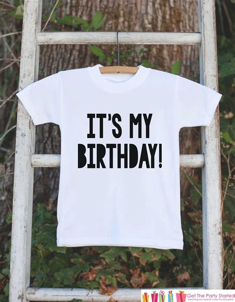 Kids Birthday Shirt Its My Birthday Shirt Birthday Etsy