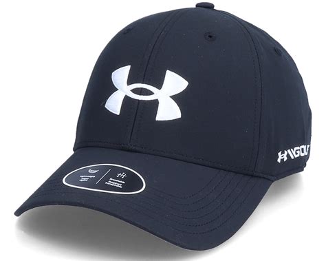 Ua Golf Hat Black Adjustable Under Armour Keps Hatstore Se