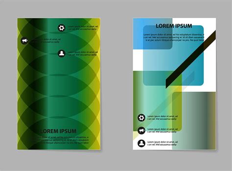 Abstract Business Template Set Brochure Layout Vector Ai Eps Uidownload