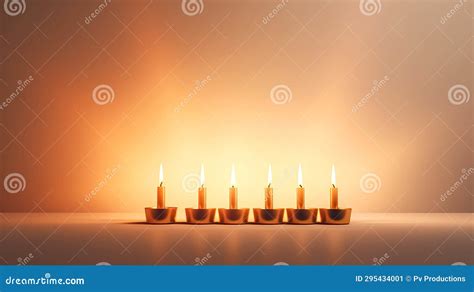 Conjunto De Velas Queimadas Sobre Fundo Desfocado Imagem De Stock