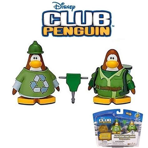 Club Penguin Series 11 Construction Workers Figures — Deepsanddeeps