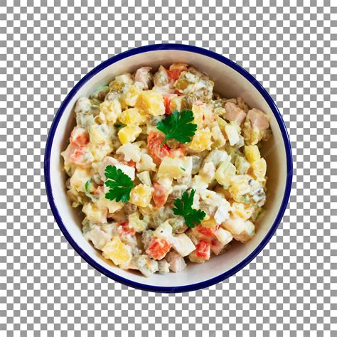 Premium Psd Bowl Of Potato Salad Isolated On Transparent Background