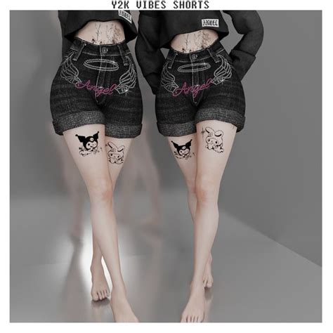 Y K Vibes Shorts Babyetears Sims Mods Clothes Sims Sims