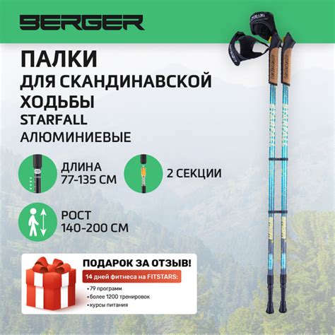 Палки для скандинавской ходьбы BERGER Starfall треккинговые ...