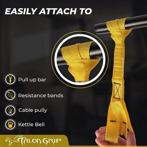 Fitcozi Pull Up Grip Strength Straps Finger And Thumb Loops
